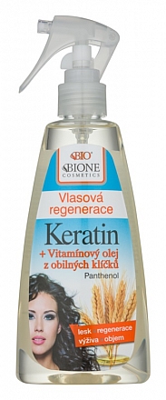Bezoplachový kondicionér KERATIN + vitamínová OLEJ z obilných klíčkov 260 ml
